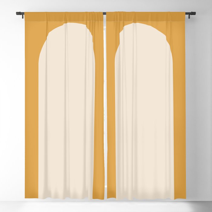 Minimal Arch - Orange Window Curtain Gallery Image 5