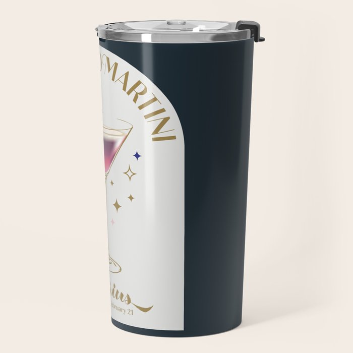 Espresso Martini Cocktail Zodiac Sign Travel Mug Gallery Image 2