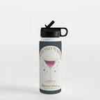 Espresso Martini Cocktail Zodiac Sign Water Bottle Gallery Image 1