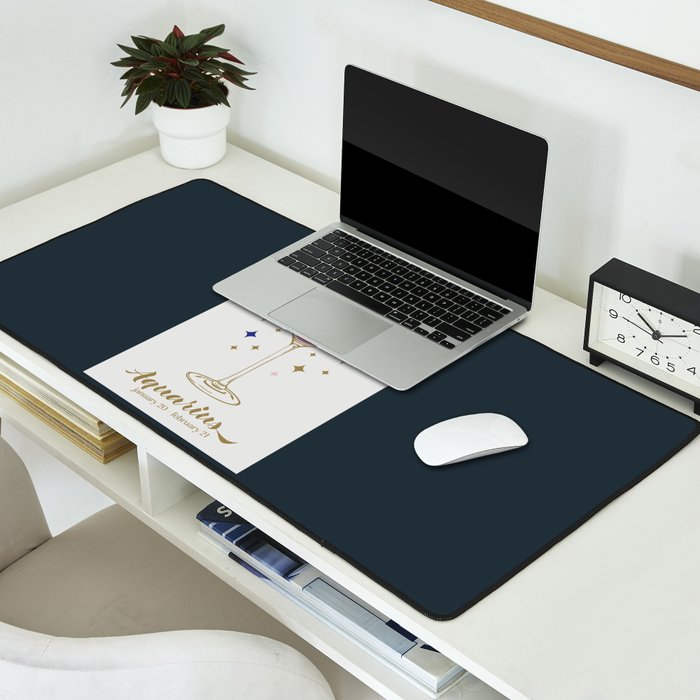 Espresso Martini Cocktail Zodiac Sign Desk Mat Gallery Image 2