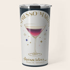 Espresso Martini Cocktail Zodiac Sign Travel Mug Gallery Image 1