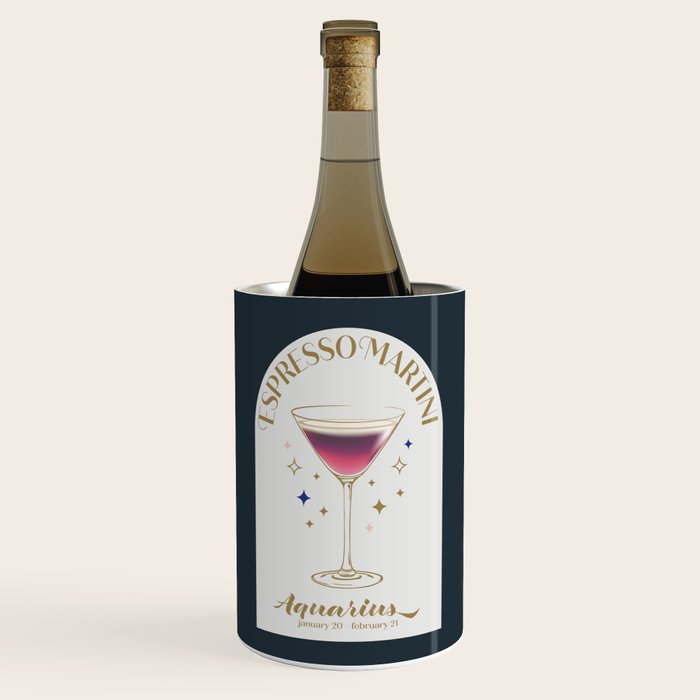 Espresso Martini Cocktail Zodiac Sign Wine Chiller Gallery Image 1
