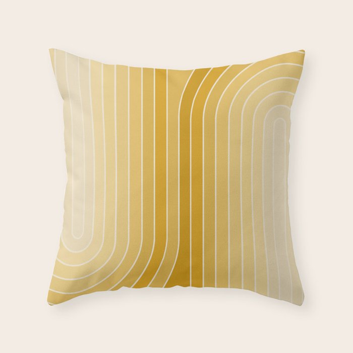 Gradient Curvature VII Throw Pillow Gallery Image 6