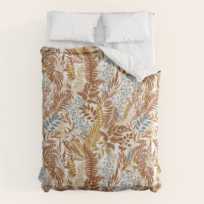Leafy autumn forest B Comforter Gallery Image 6