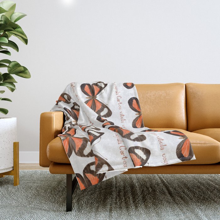 Butterfly - Cartea vitula ucayala Throw Blanket Gallery Image 1