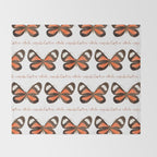 Butterfly - Cartea vitula ucayala Throw Blanket Gallery Image 2