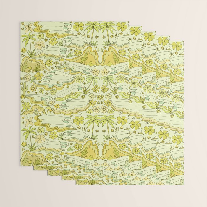born to wander // retro surf art by surfy birdy Wrapping Paper Gallery Image 3
