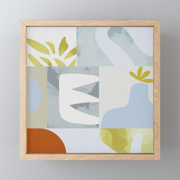 mid mod pastel 2 Mini Art Print Gallery Image 1