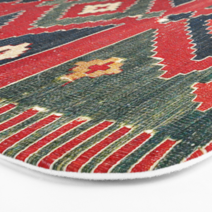 Yüncü  Antique Balikesir Turkish Kilim Print Bath Mat Gallery Image 3