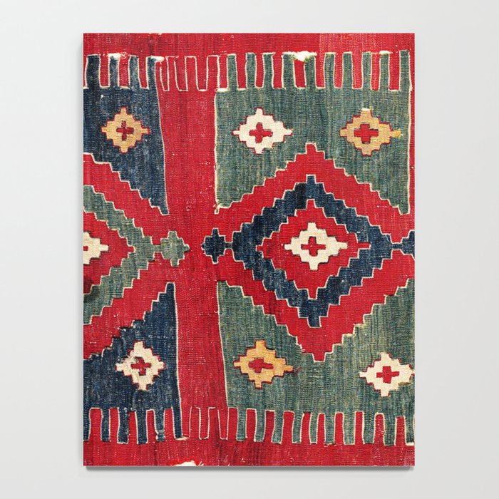 Yüncü  Antique Balikesir Turkish Kilim Print Notebook Gallery Image 4