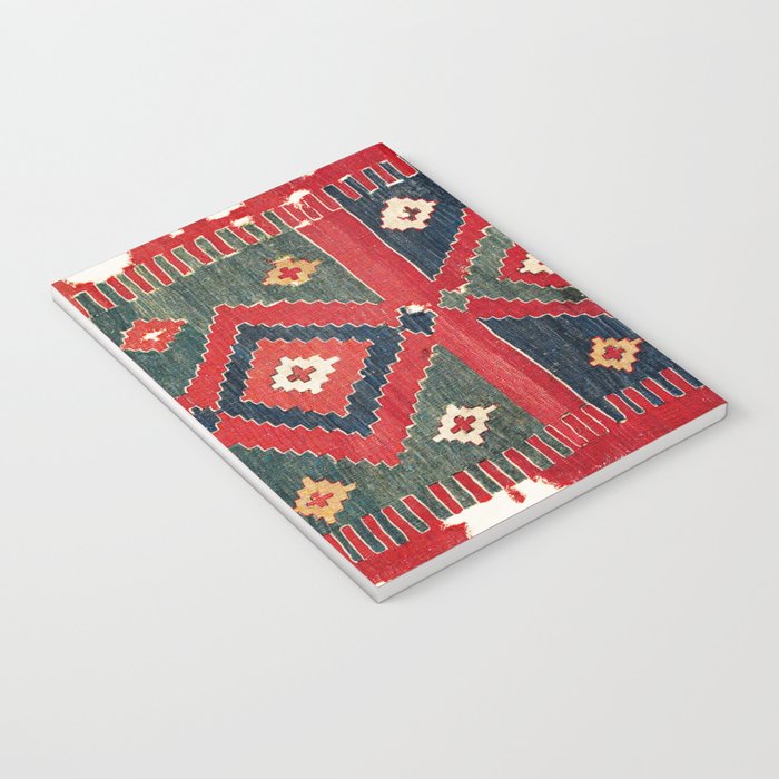 Yüncü  Antique Balikesir Turkish Kilim Print Notebook Gallery Image 3
