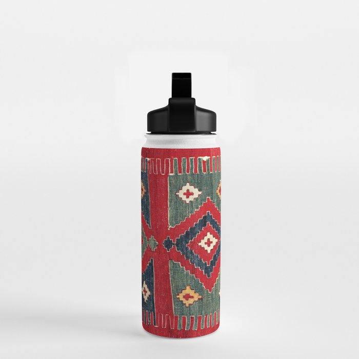 Yüncü  Antique Balikesir Turkish Kilim Print Water Bottle Gallery Image 2