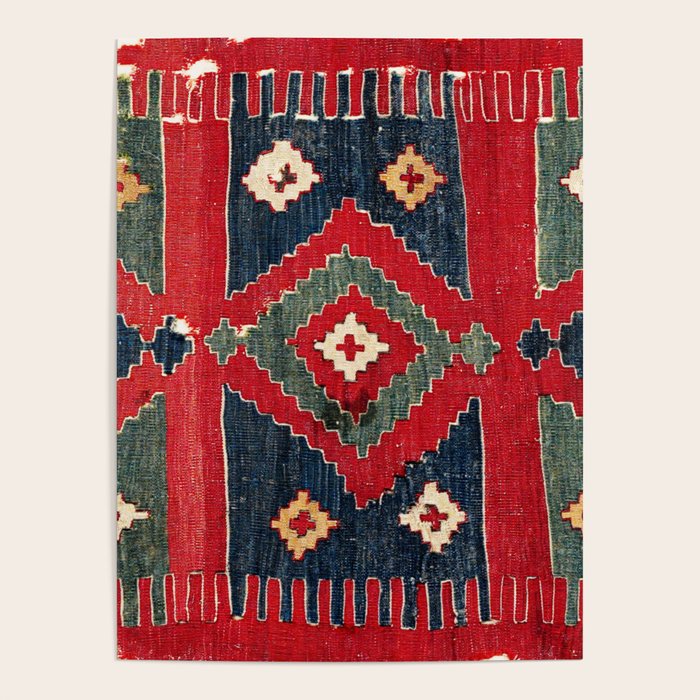 Yüncü  Antique Balikesir Turkish Kilim Print Poster Gallery Image 4