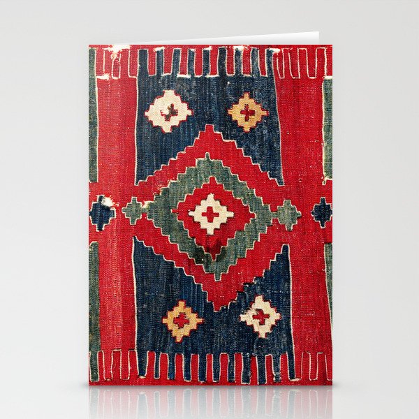 Yüncü  Antique Balikesir Turkish Kilim Print Stationery Card Gallery Image 2