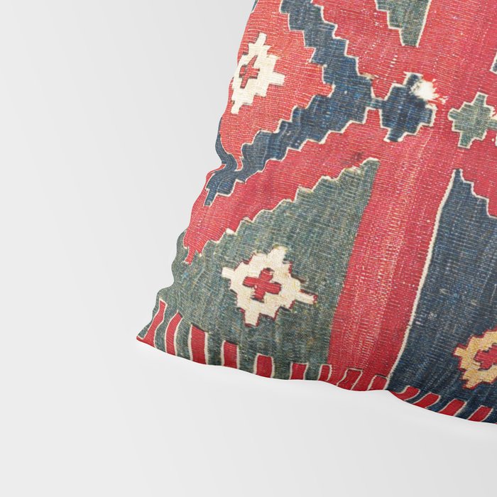 Yüncü  Antique Balikesir Turkish Kilim Print Pillow Sham Gallery Image 4
