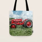 300 Vintage International Harvester Red Tractor Tote Bag Gallery Image 1