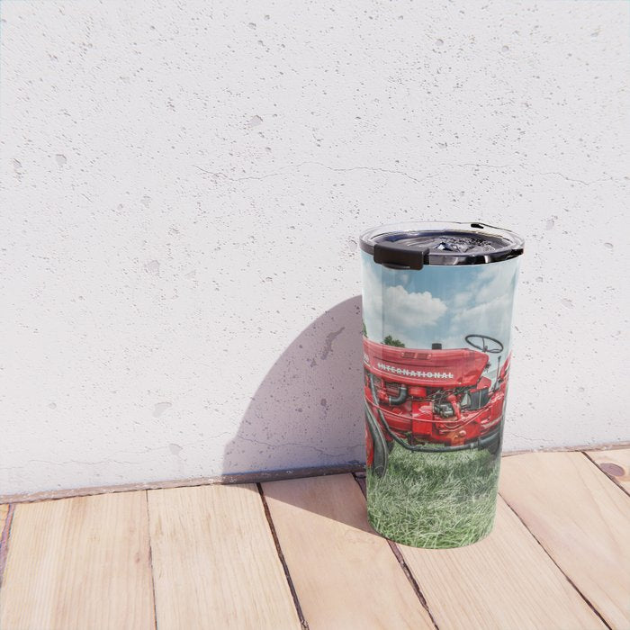 300 Vintage International Harvester Red Tractor Travel Mug Gallery Image 4