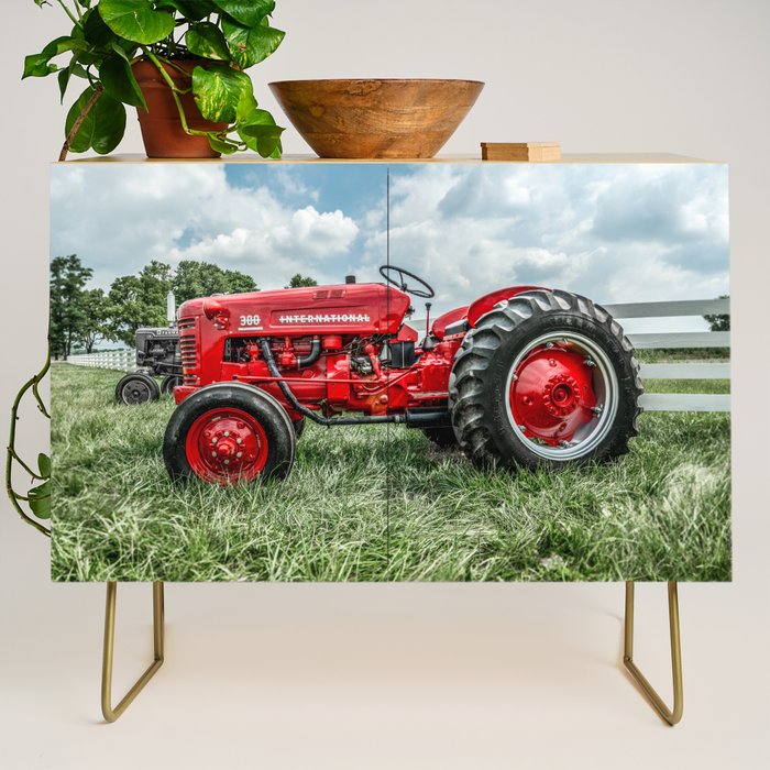 300 Vintage International Harvester Red Tractor Credenza Gallery Image 1