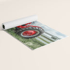 300 Vintage International Harvester Red Tractor Yoga Mat Gallery Image 2