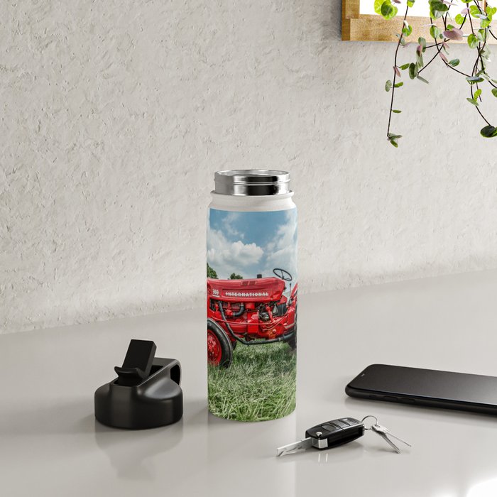 300 Vintage International Harvester Red Tractor Water Bottle Gallery Image 4