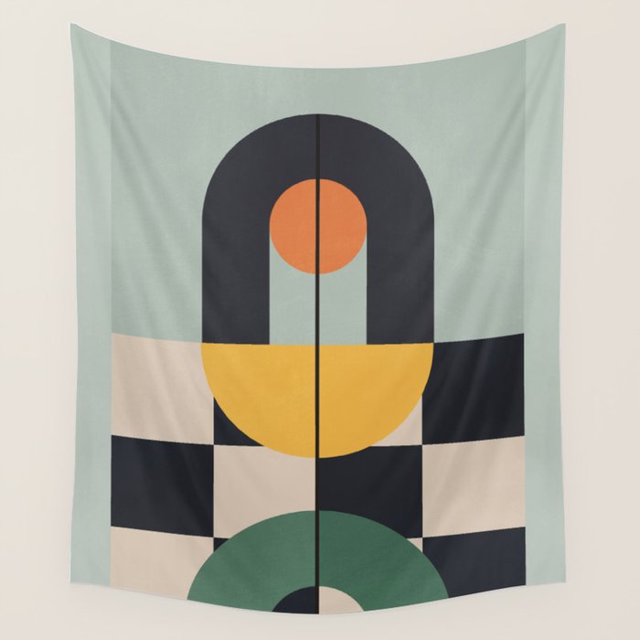 Geometric Abstraction 73 Wall Tapestry Gallery Image 1