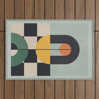 Geometric Abstraction 73 Outdoor Rug Gallery Image 1