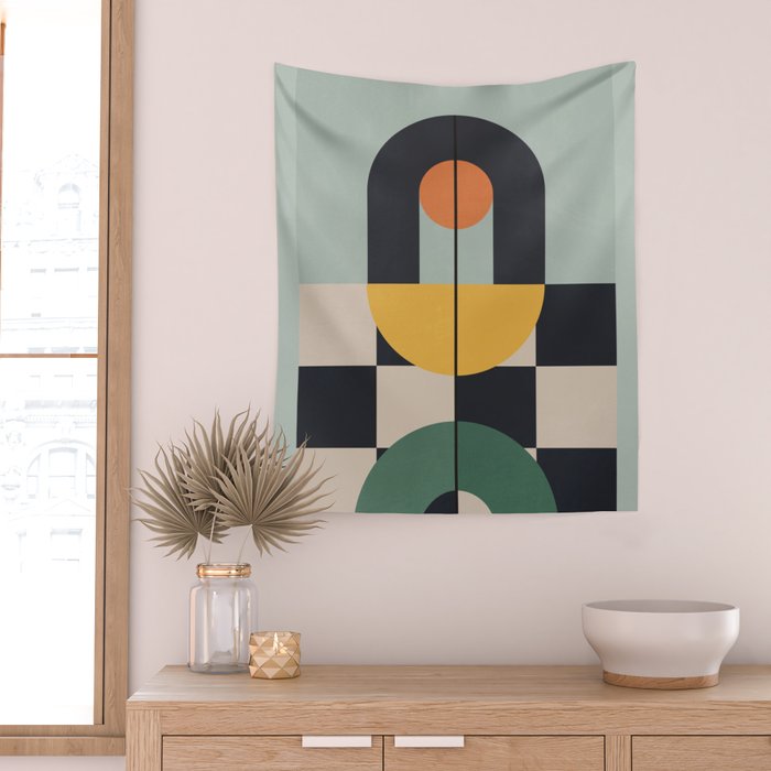 Geometric Abstraction 73 Wall Tapestry Gallery Image 2