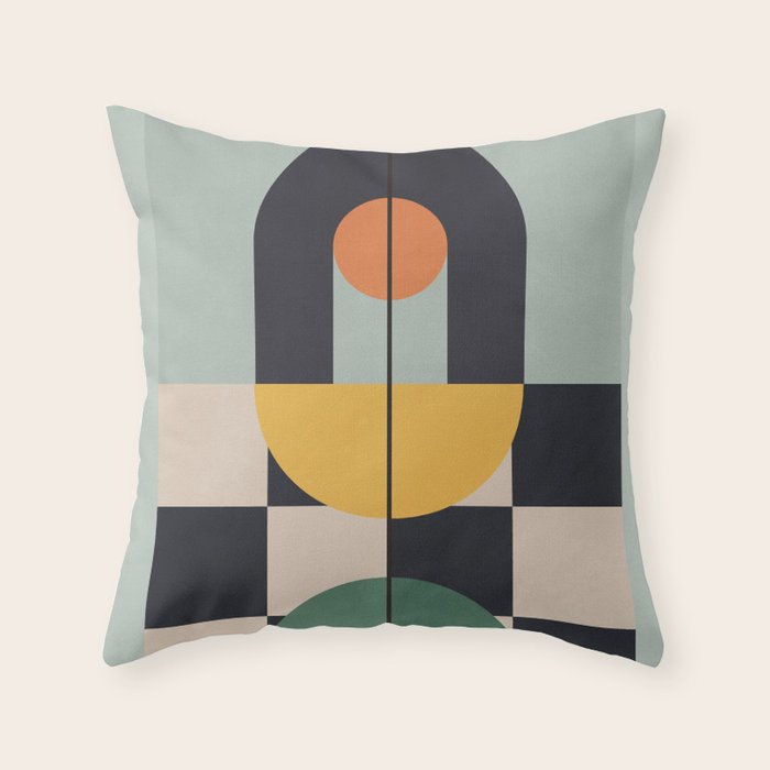 Geometric Abstraction 73 Throw Pillow Gallery Image 6