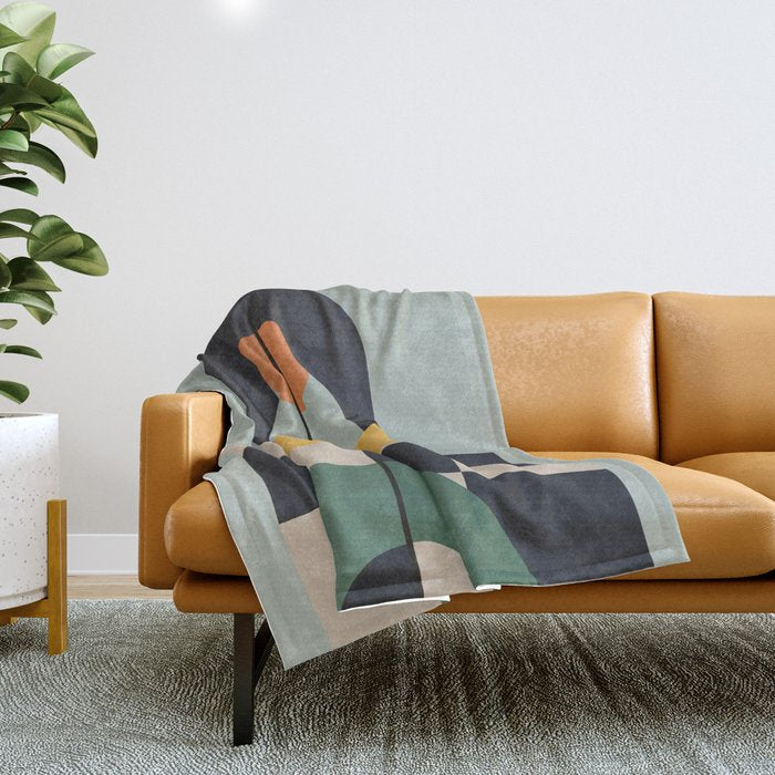 Geometric Abstraction 73 Throw Blanket Gallery Image 1