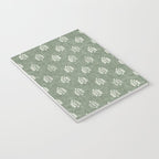 block print palm on sage Notebook Gallery Image 3