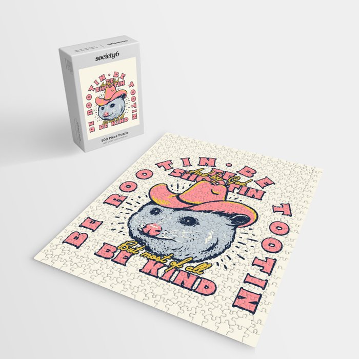 Rootin Tootin Shootin | Possum Cowboy Advice | Space Cowgirl Country Style | Possum  Jigsaw Puzzle Gallery Image 2