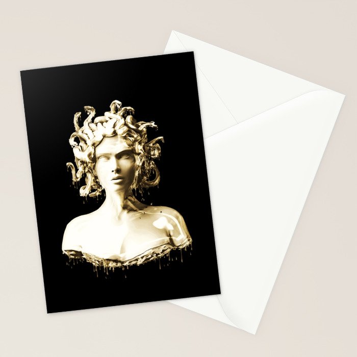 Gold Medusa Stationery Card Gallery Image 2