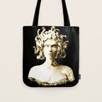 Gold Medusa Tote Bag Gallery Image 1