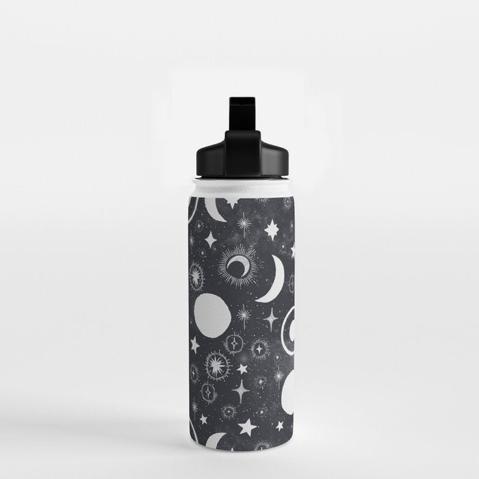Celestial dark pattern DS Water Bottle Gallery Image 2