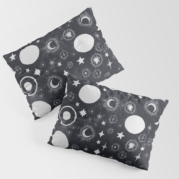 Celestial dark pattern DS Pillow Sham Gallery Image 3