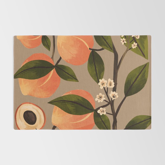 Peaches Botanical Art 2 Rug Gallery Image 2