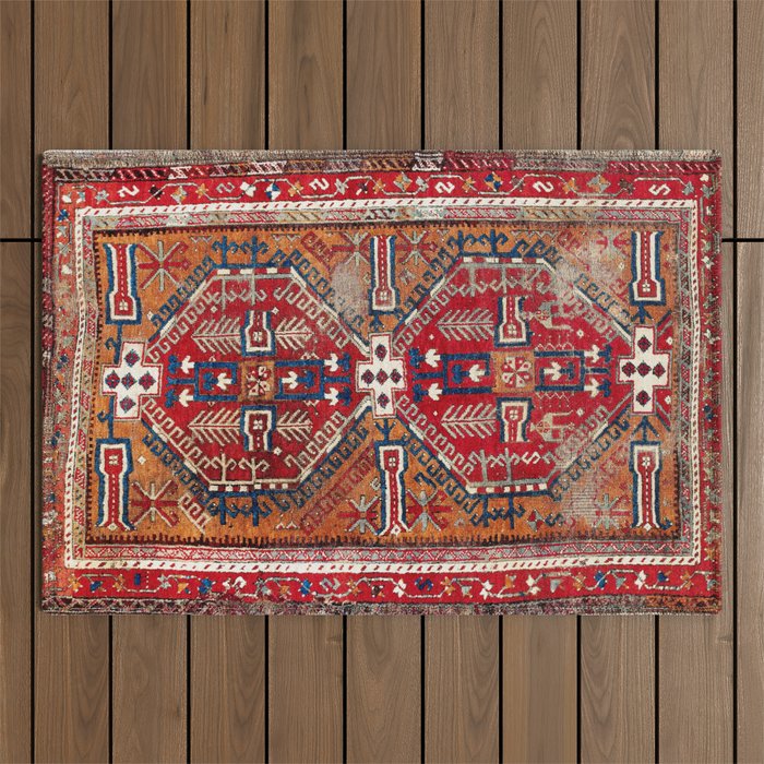 Ladik Central Anatolian Rug Print Outdoor Rug Gallery Image 1