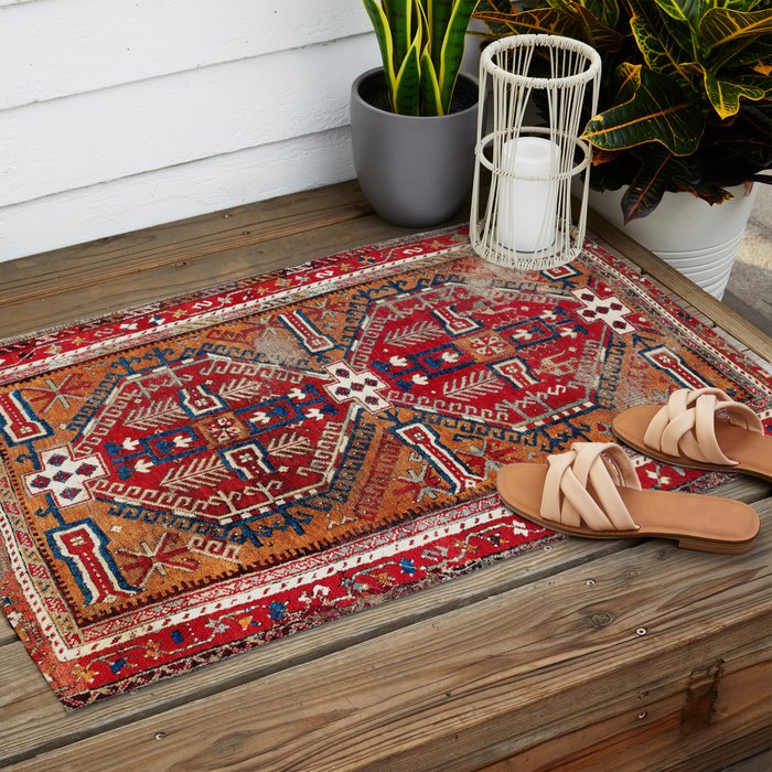 Ladik Central Anatolian Rug Print Outdoor Rug Gallery Image 2