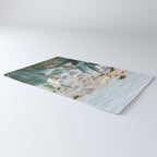 A few steps from the ocean | Fine art Croatia travel photography print | Coastal sea wall art Rug Gallery Image 3