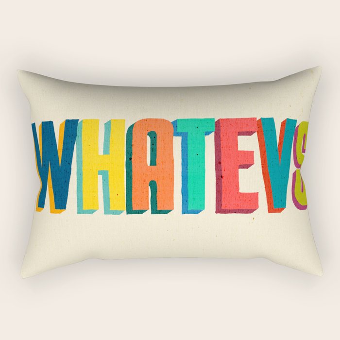 Whatevs Rectangular Pillow Gallery Image 1