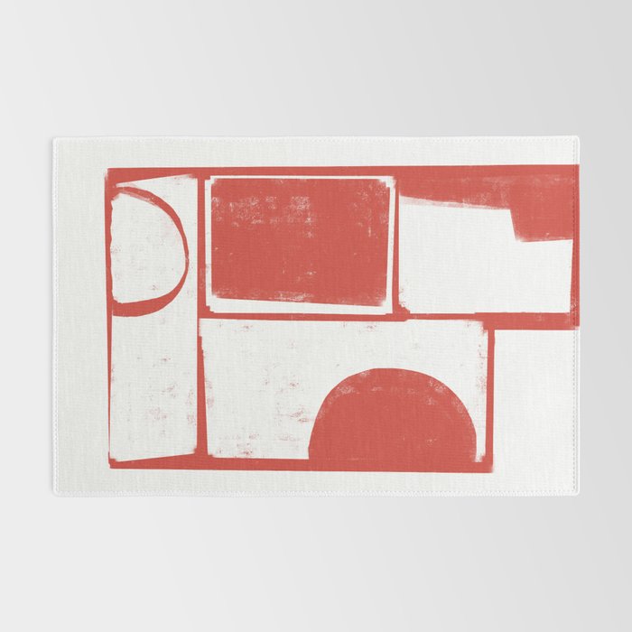 Red Geometric Object Rug Gallery Image 2