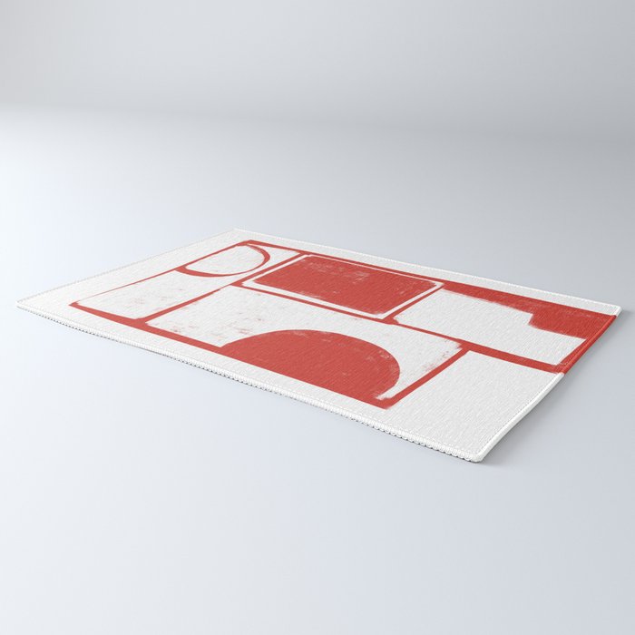 Red Geometric Object Rug Gallery Image 3