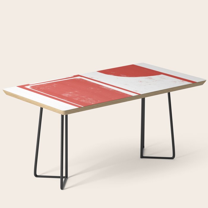 Red Geometric Object Coffee Table Gallery Image 1