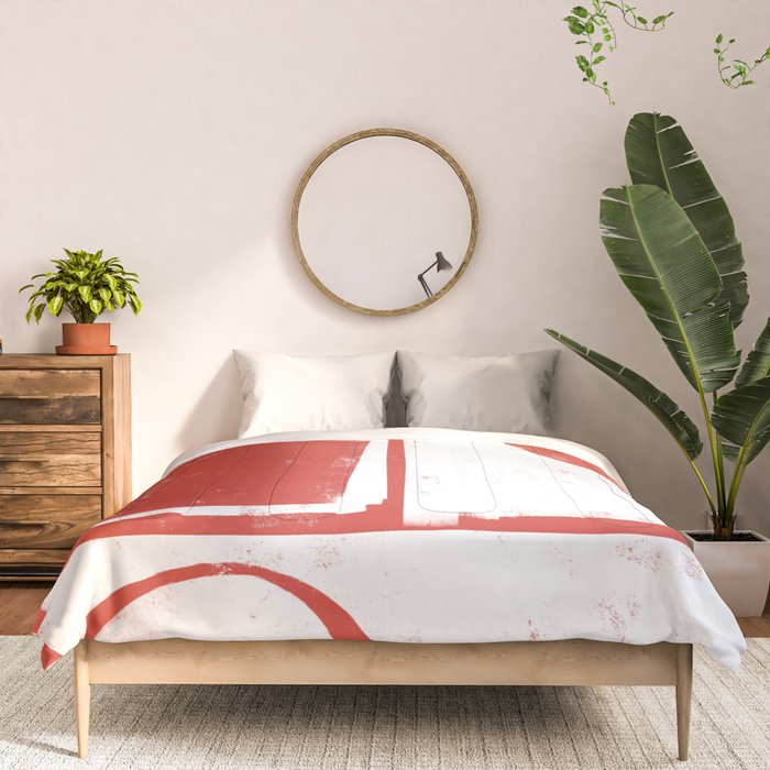 Red Geometric Object Comforter Gallery Image 3