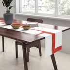 Red Geometric Object Table Runner Gallery Image 2