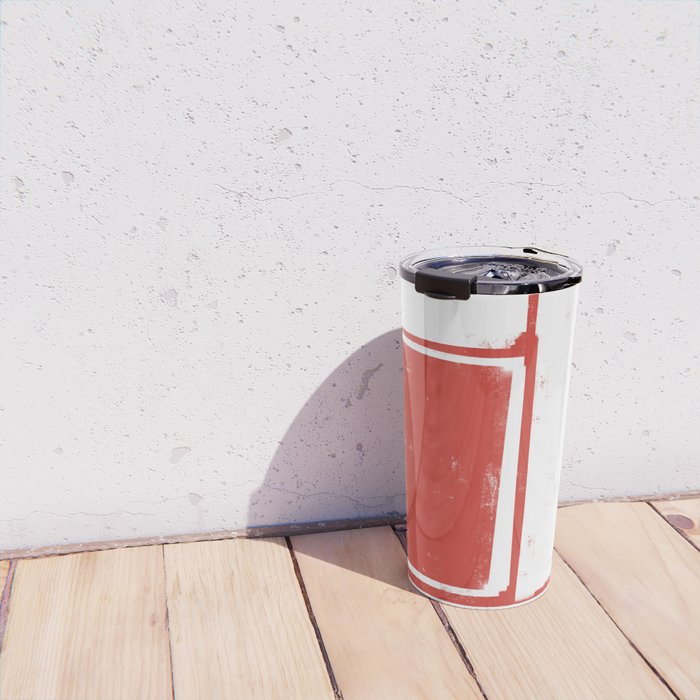 Red Geometric Object Travel Mug Gallery Image 4