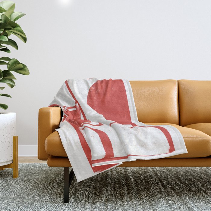Red Geometric Object Throw Blanket Gallery Image 1