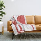 Red Geometric Object Throw Blanket Gallery Image 1