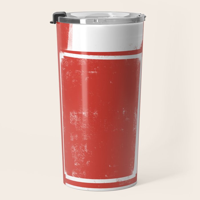 Red Geometric Object Travel Mug Gallery Image 3