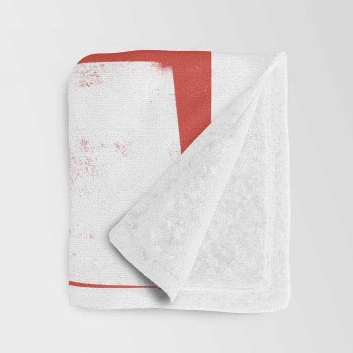 Red Geometric Object Throw Blanket Gallery Image 3